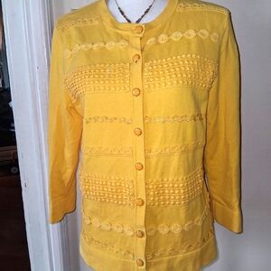 *bogo* Yellow Button-Up Cardigan